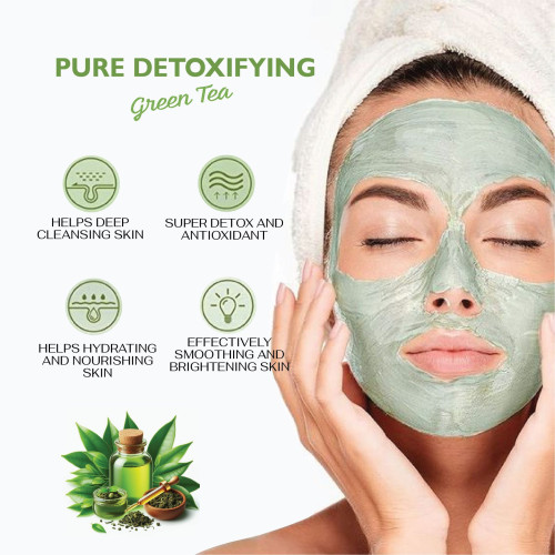 ماسك طين الشاي الاخضر