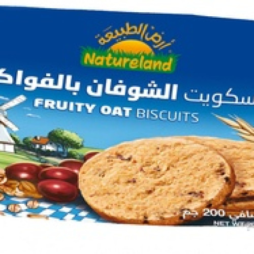 بسكويت الشوفان بالفواكه 200 جم ارض الطبيعة