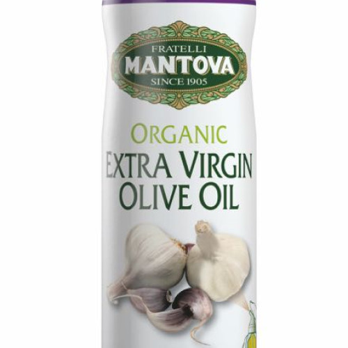 مانتوفا زيت الزيتون البكر الممتاز بطعم الثوم 200 مل