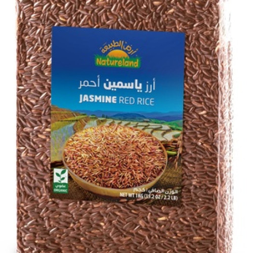 ارز ياسمين احمر 1كجم ارض الطبيعة
