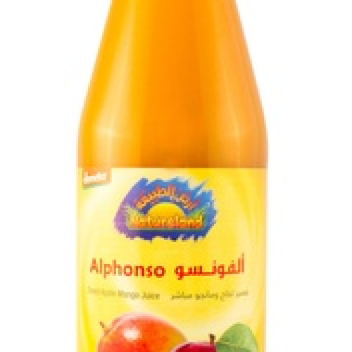 عصير تفاح بمانجو  ( الفونسو 750 مل)  عضوي ارض الطبيعة