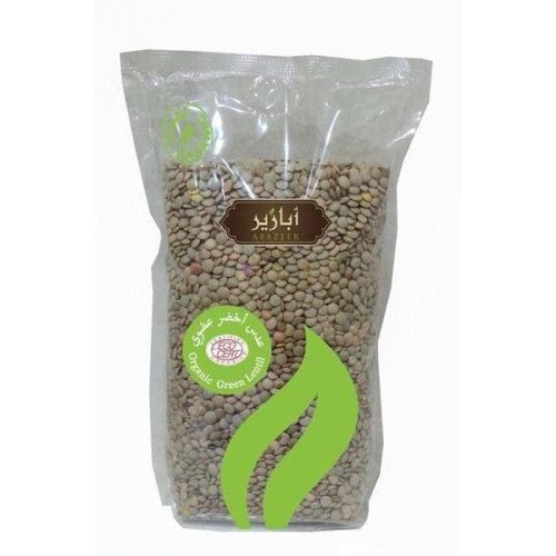 عدس اخضر عضوي 1 كجم ابازير