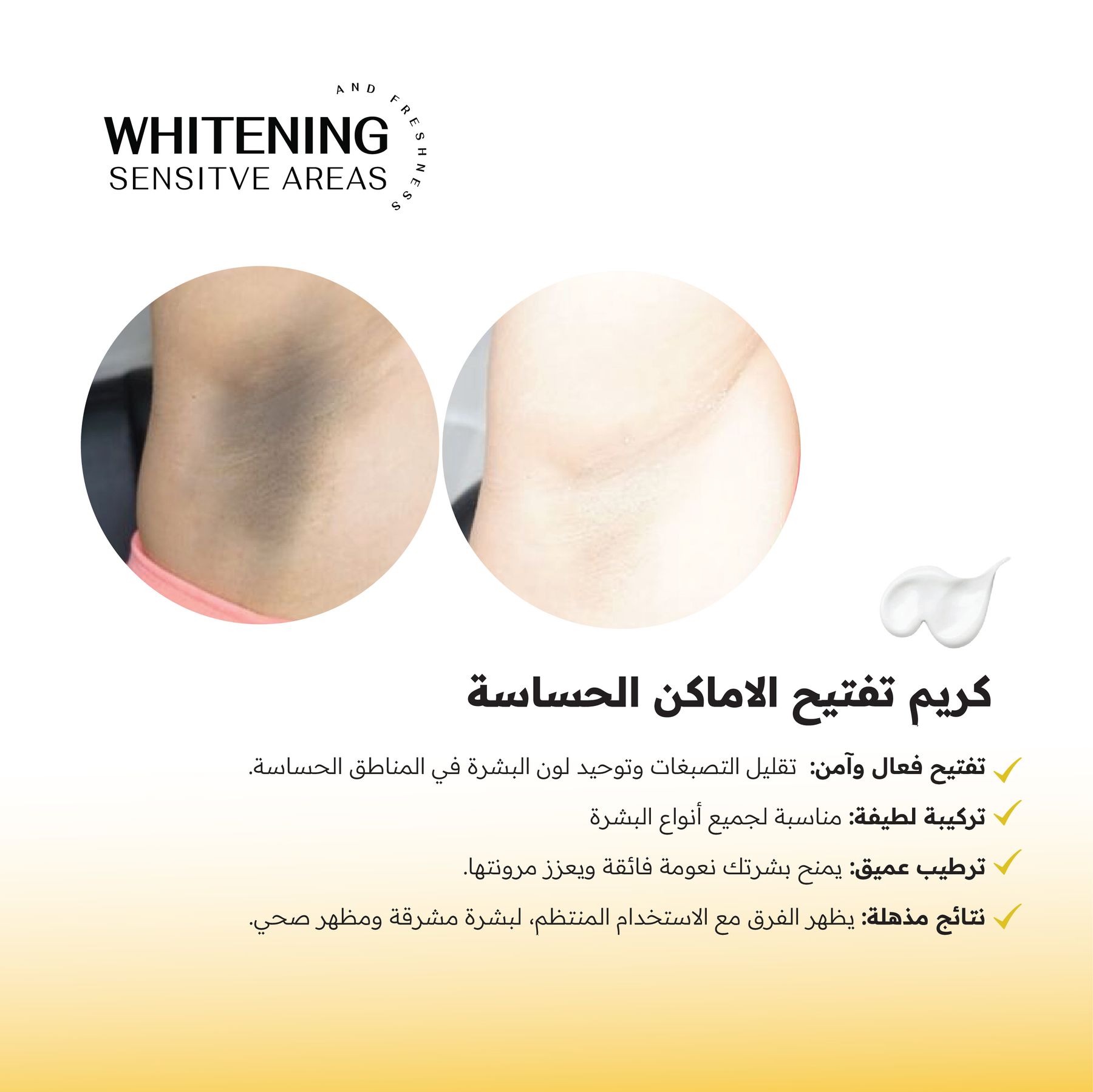 تفتيح المناطق الحساسة تفتيح المناطق الحساسة