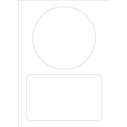 قالب  اكريلك لطباعه  دائري + مستطيل 