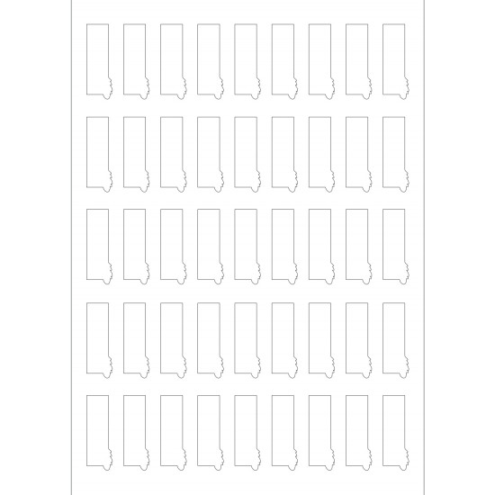  Acrylic mold measuring  4.5 *1.5 