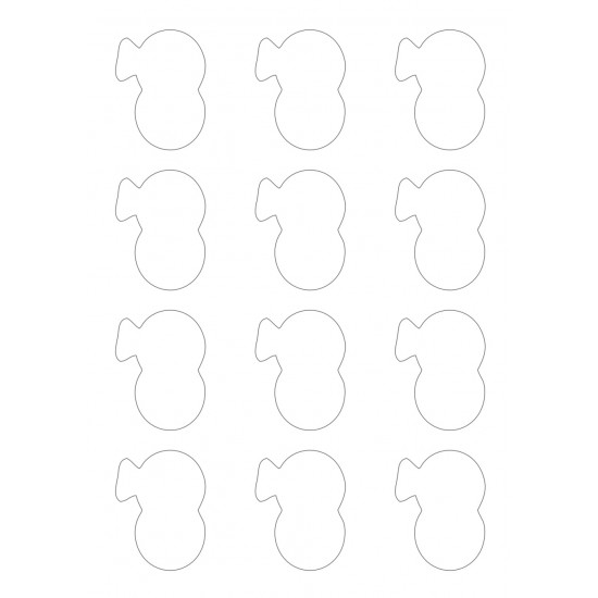 قالب  اكريلك لطباعه قياس 4.5*6 سم 6 ملل