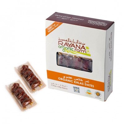 شرائط تمر خلاص عضوي، حجم شخصي (9 حبات)