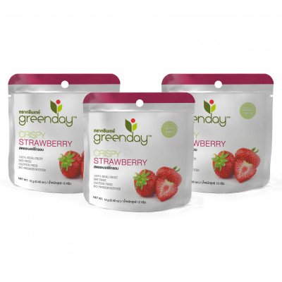 عرض: فراولة مجففة ومقرمشة (3 حبات)