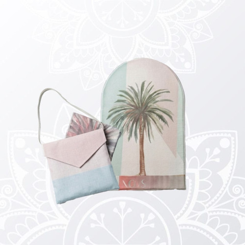 Palm Design Prayer Mat with Bag for Hajj & Umrah | Novs