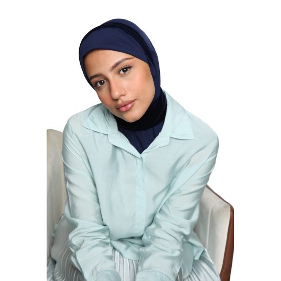 Blue velvet Hijab