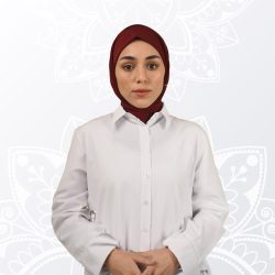 حجاب عنابي كوري