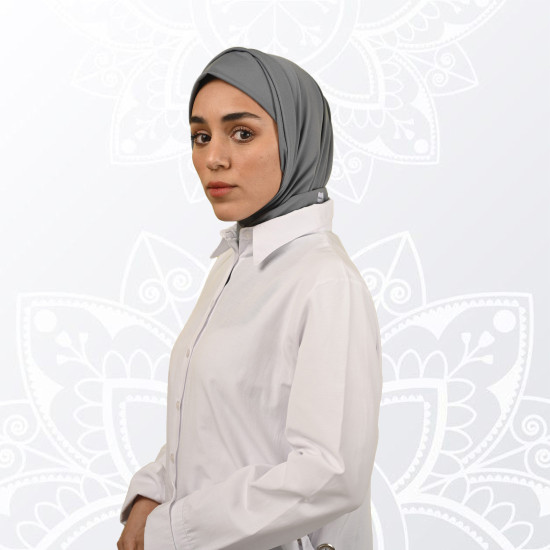 Grey Korean Hijab Grey Korean Hijab