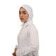 حجاب أبيض قطن
