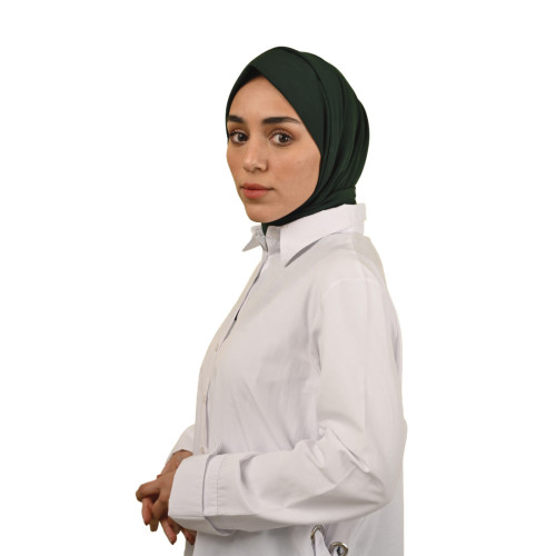 Dark Green Cotton Hijab