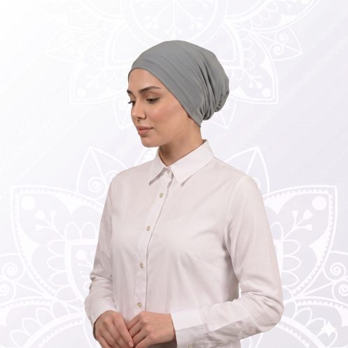 توربان من قطعتين باللون الرمادي توربان من قطعتين باللون الرمادي