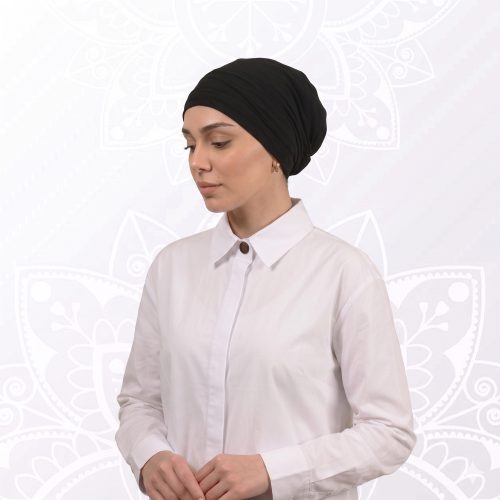 توربان من قطعتين باللون الاسود توربان من قطعتين باللون الاسود