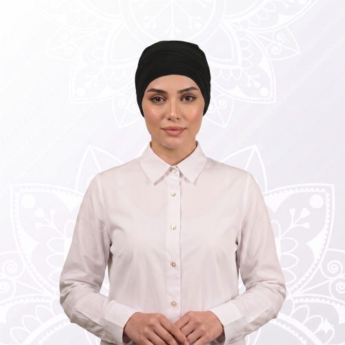 توربان من قطعتين باللون الاسود توربان من قطعتين باللون الاسود