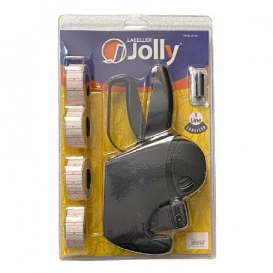 Pricing Machine One Line With Ink And 4 Rolls JOLLY Black Pricing Machine One Line With Ink And 4 Rolls JOLLY Black