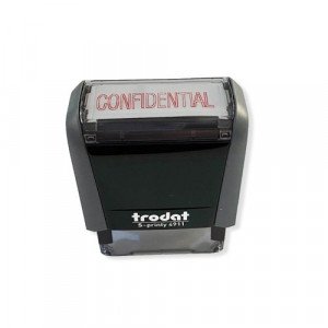 ختم جاهز وسط عبارة (CONFIDENTIAL) ترودات 