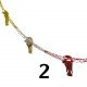 Rope Party Decorations Shine Paper Two Shapes