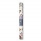 Adhesive Roll White with Burgundy Leaves SIMBA 8 yard Adhesive Roll White with Burgundy Leaves SIMBA 8 yard