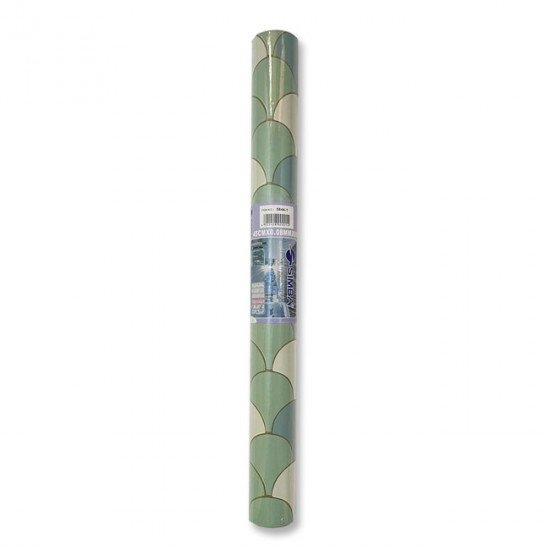 Printed Adhesive Binding Green and Tiffany Decoration SIMBA 8 yard