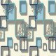 Printed Adhesive Roll Sugar with Tiffany and Blue Squares SIMBA 8 yard