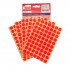 Office Label TANEX Phosphorescent Red Circles 13 mm