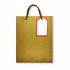 Gift Bag Paper With Ticket 23x18x10 cm Gold Gift Bag Paper With Ticket 23x18x10 cm Gold