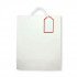 Gift Bag Paper With Ticket 32x26x12 cm White Gift Bag Paper With Ticket 32x26x12 cm White