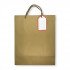 Gift Bag Paper With Ticket 32x26x12 cm Gold Gift Bag Paper With Ticket 32x26x12 cm Gold