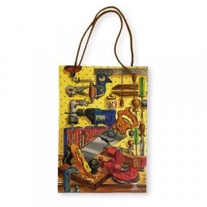 كيس هدايا ورق ادوات نجارة 25x18x10سم 