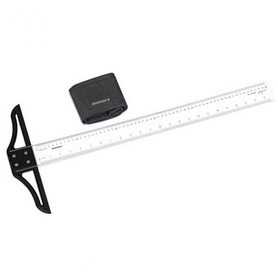 T Ruler With Bag ISOMARS Plastic Hard 80 cm T Ruler With Bag ISOMARS Plastic Hard 80 cm