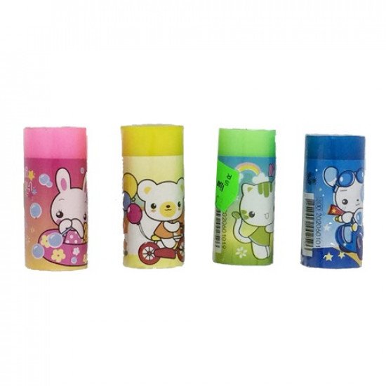 Erasers Cylindrical Cartoon Shapes Erasers Cylindrical Cartoon Shapes