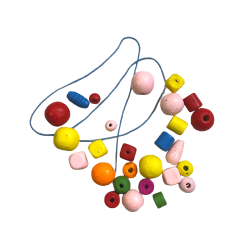 Different Wooden Beads Set For Making Accessories
