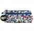 Pencil Case With Two Zippers Busquets Roses Navy and White Pencil Case With Two Zippers Busquets Roses Navy and White
