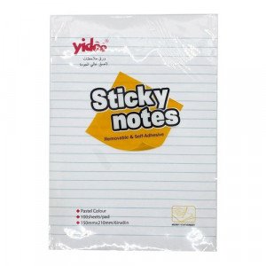 Sticky Notes White lined 150x210 mm 
