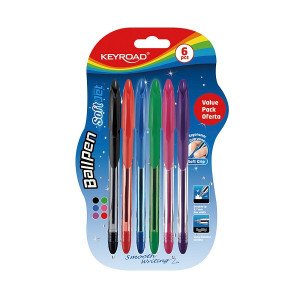 Ball Pen Soft Jet KEYROAD 6 Colors