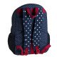 School Backpack Big DOLORES Navy Dotted White BUSQUETS