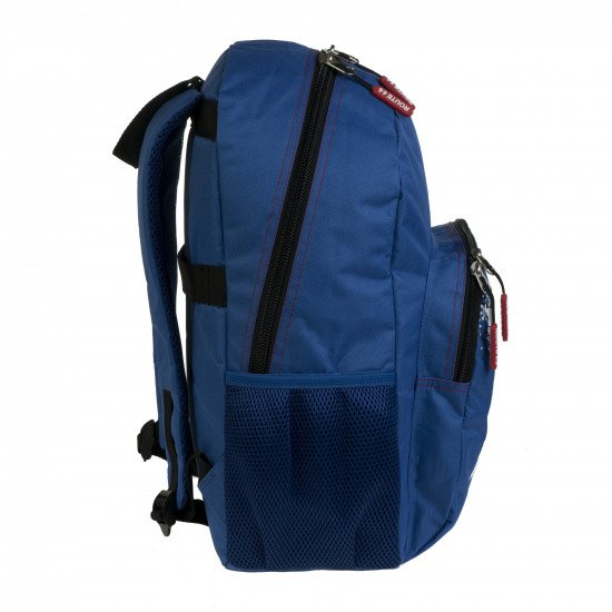 School Backpack Route 66 Blue BUSQUETS Big Pocket