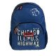 School Backpack Route 66 Blue BUSQUETS Big Pocket