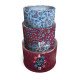 Metal Cup Pens 3 Sizes Burgundy and Navy Roses BUSQUETS Metal Cup Pens 3 Sizes Burgundy and Navy Roses BUSQUETS