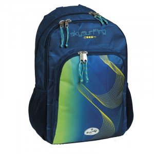 School Backpack Sky Surfing BUSQUETS Navy Blue Big Pocket