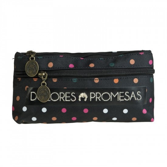 Pencil Case Dolores Promesas Black Dotted BUSQUETS Pencil Case Dolores Promesas Black Dotted BUSQUETS