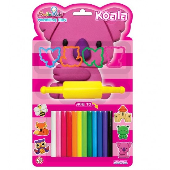 Koala Clay With Molds Smile Kids 100 g