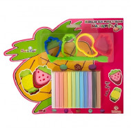 Fruits Clay Pastel Colors With Molds Smile Kids 100 g