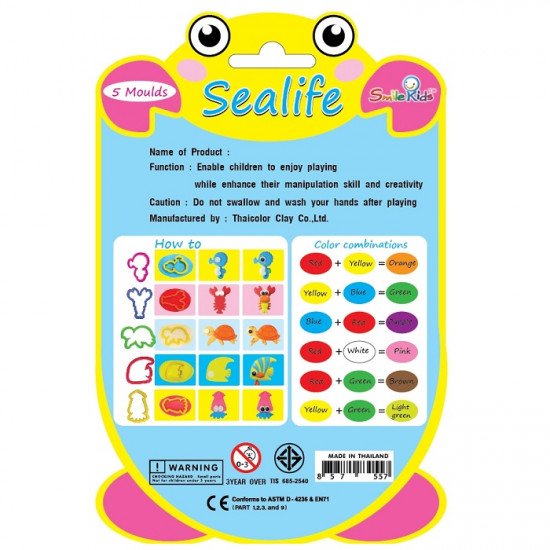 Clay Molds Sea ​​Animal Shapes