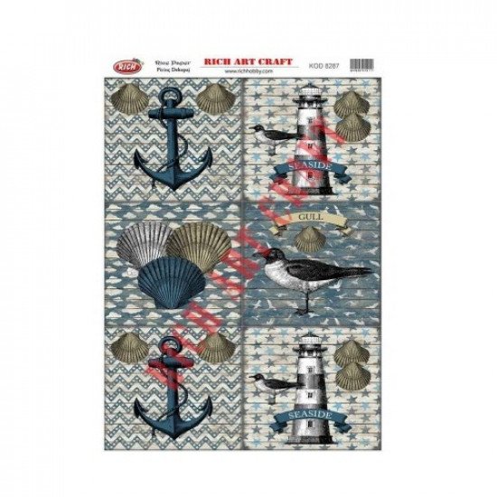 Rice Decoupage Patterns RICH 8287 29×41 cm Rice Decoupage Patterns RICH 8287 29×41 cm