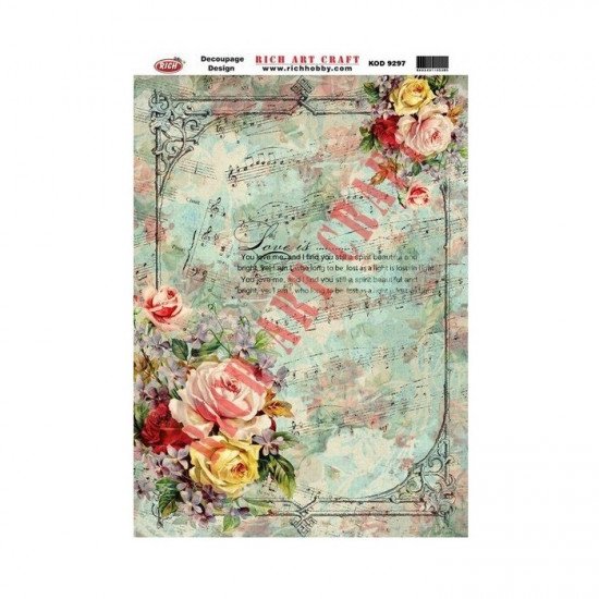 Rice Decoupage Patterns RICH 8015 29×41 cm