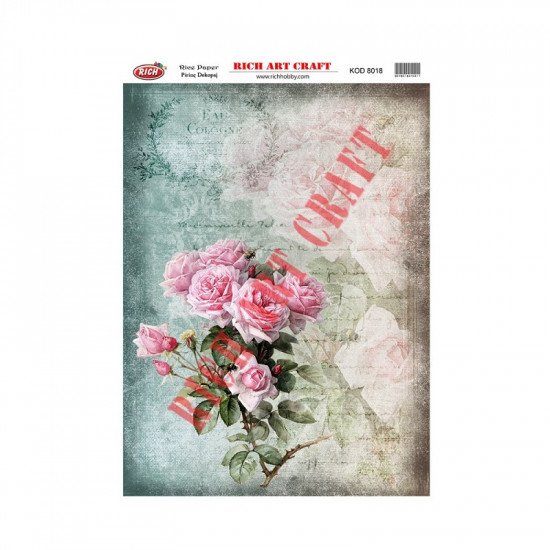 Rice Decoupage Patterns RICH 8018 29×41 cm Rice Decoupage Patterns RICH 8018 29×41 cm